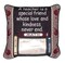 Simply Home 12" Red Checkered Teacher Quote Printed Square Throw Pillow